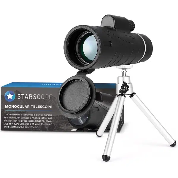 Starscope Monokijker - Telescoop voor smartphone | Draagbare telescoop en telelens | Krachtige smartphone telescoop | Zak telescoop voor foto's | Monoculaire telescoop voor smartphone