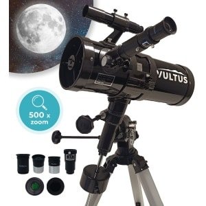 Vultus Telescoop - 500x Vergroting - Sterrenkijker Volwassenen / Gevorderden - Inclusief Statief Maan- en Zonnefilter - Vultus - 1000114EQ