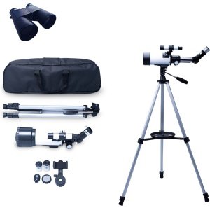 Velorr - Telescope voor Kinderen Volwassenen - Sterrenkijker & Nachtkijker - Astronomie & Sterrenkunde - Telescoop 200x Zoom - Telescopen 400/70mm - Nu tijdelijk GRATIS Verrekijker & Travelbag